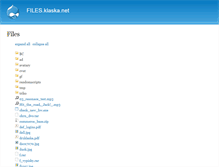 Tablet Screenshot of files.klaska.net